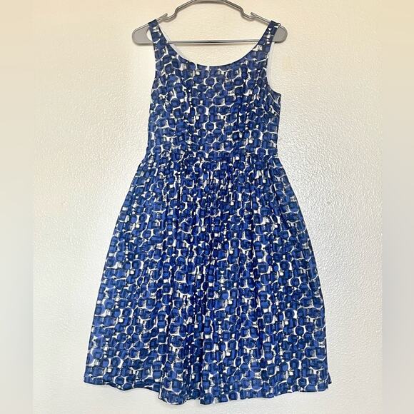 Boden Nancy Dress in Navy Etched Spot size 4R - Picture 9 of 13